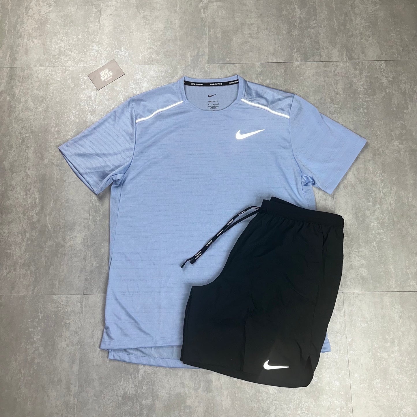 Nike Miler 1.0 & Flex Stride Shorts Set 'Cobalt Bliss/Black'