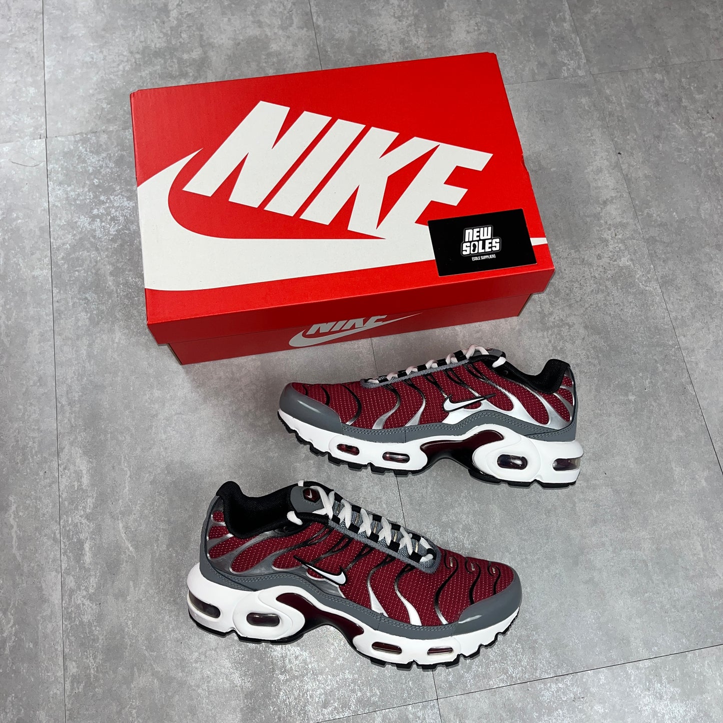 Nike Air Max Plus TN 'Racer Red/Cool Grey' GS