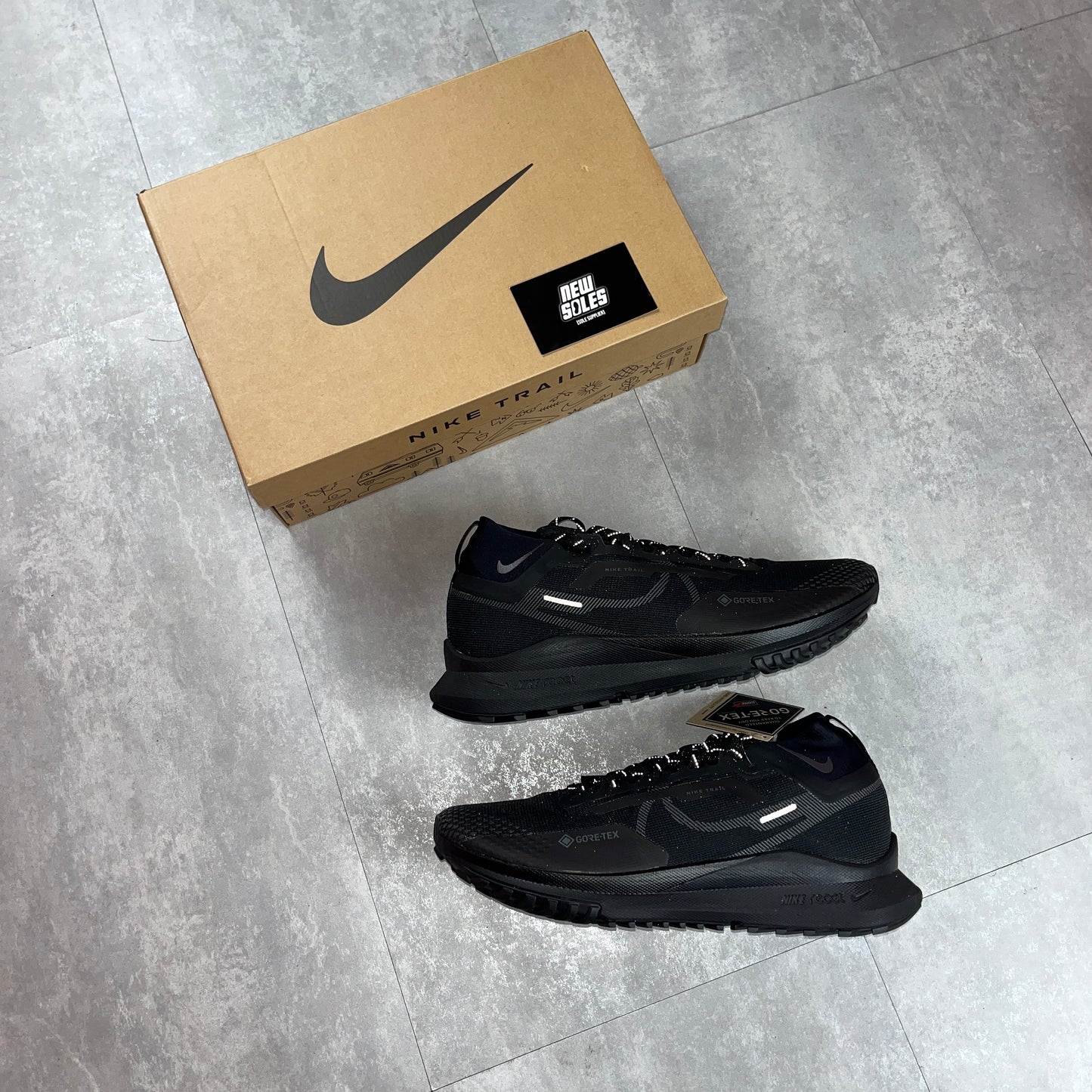 Nike React Pegasus Trail 4 GTX 'Black Anthracite'