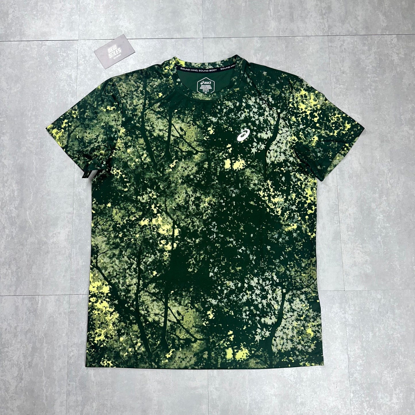 Asics All Over Print SS T-Shirt 'Green'