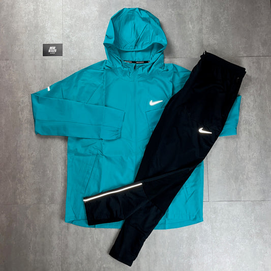 Nike Repel Miler Windrunner Jacket Dusty Cactus & Black Nike Phenom Pants Set