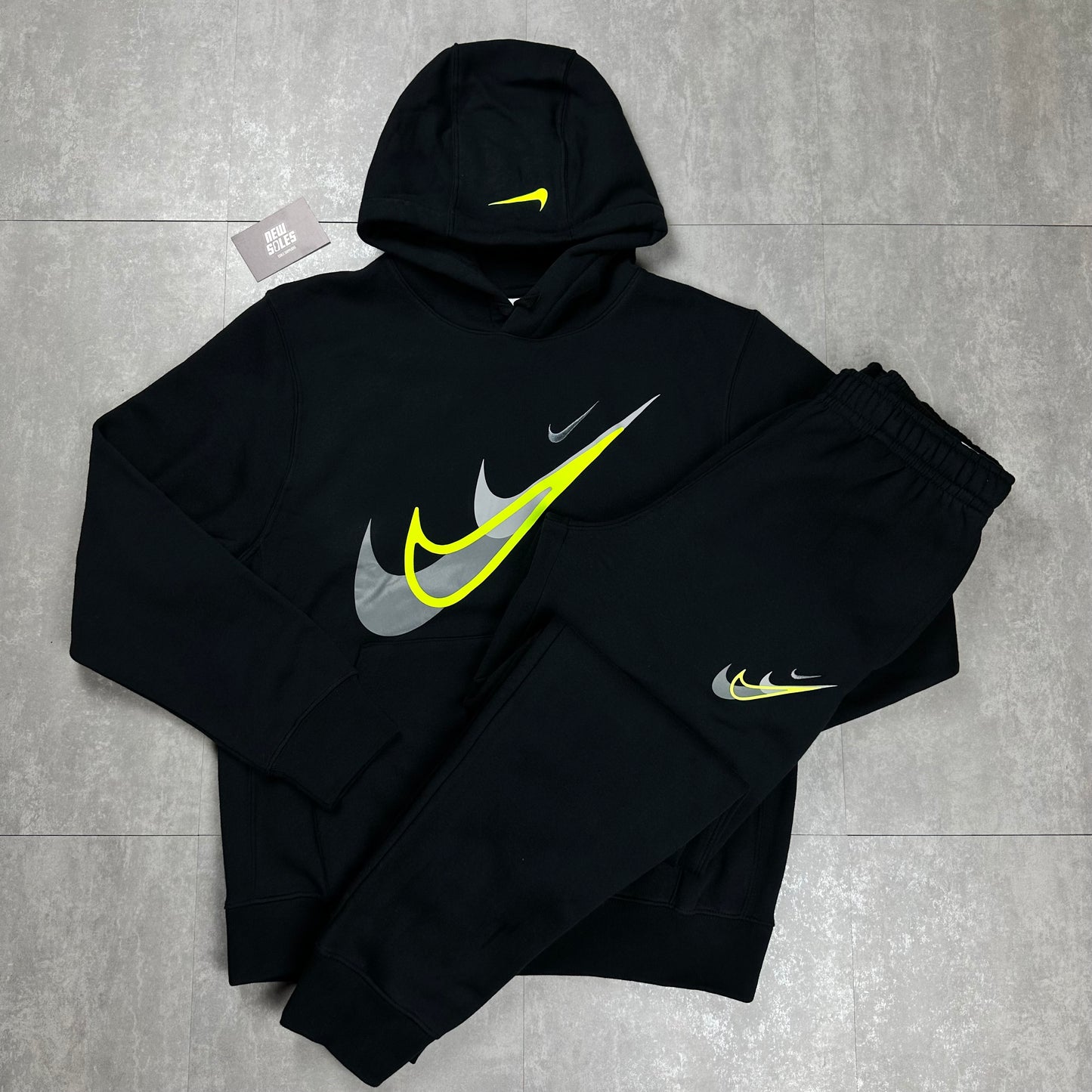 Nike Triple Swoosh Full Tracksuit 'Volt/Black'