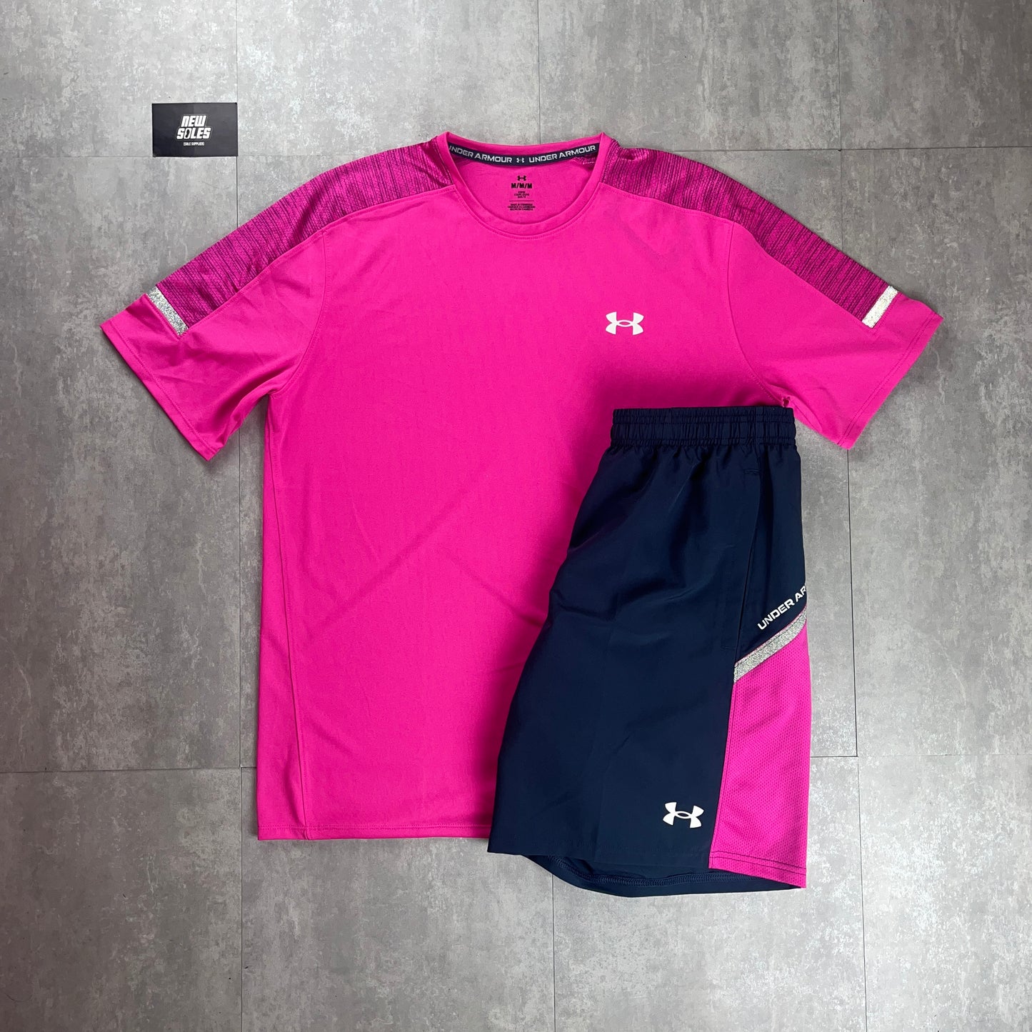 Under Armour Tech Utility Shorts ‘Navy/Pink’
