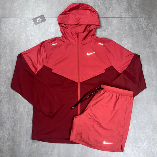 Nike Windrunner & Nike Miler 1.0 & Flex Stride Shorts Set 'Adobe'