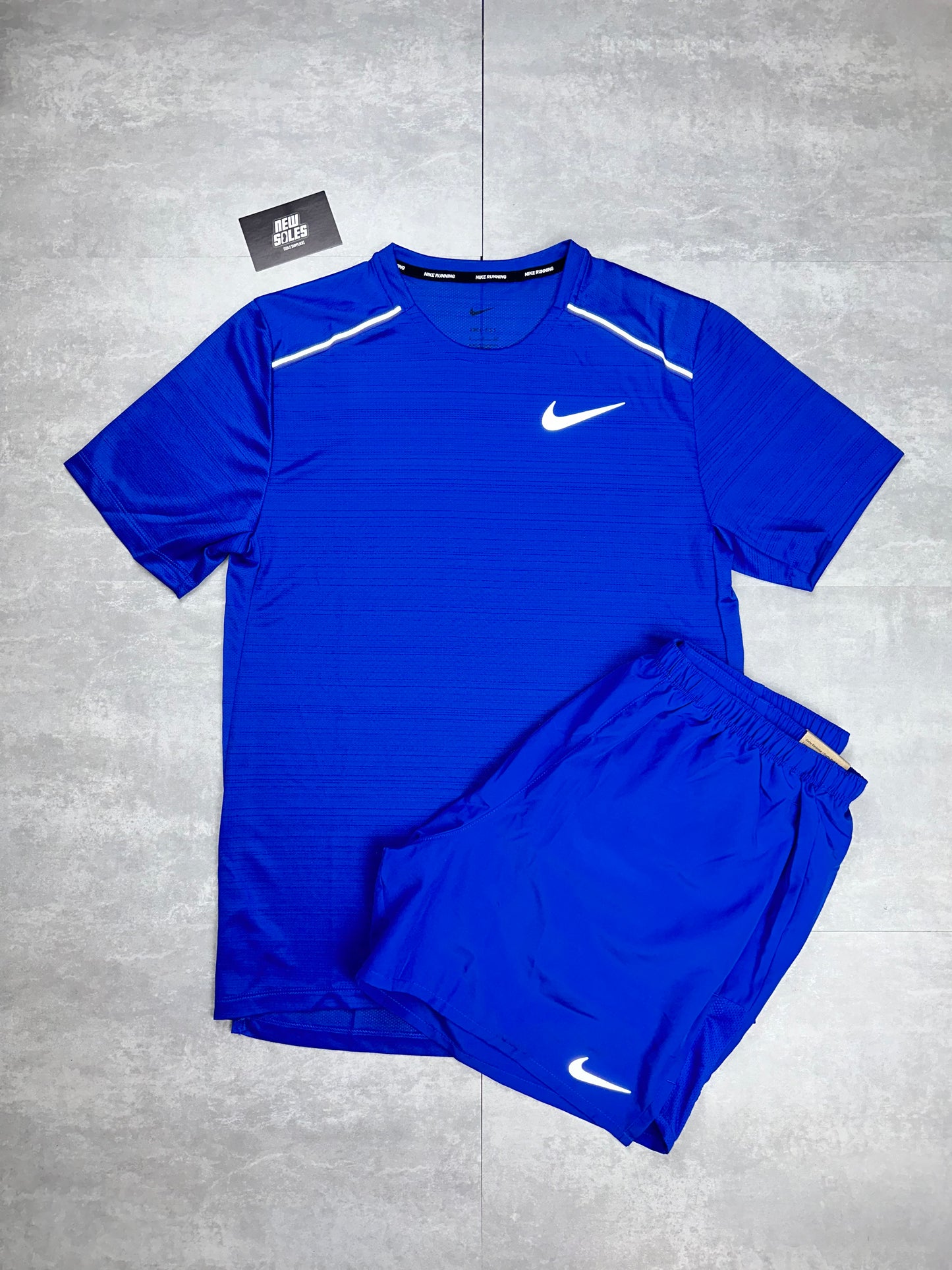 Nike Miler 1.0 & Challenger Shorts Set 'Royal Blue'