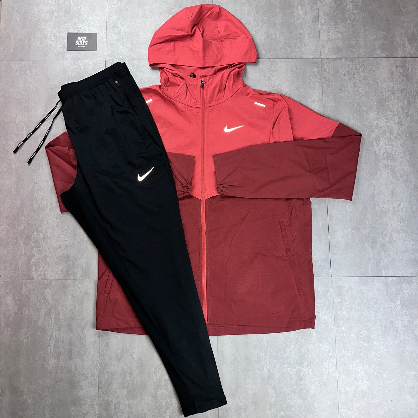 Nike Windrunner & Elite Phenom Tracksuit Pants 'Adobe/Black'