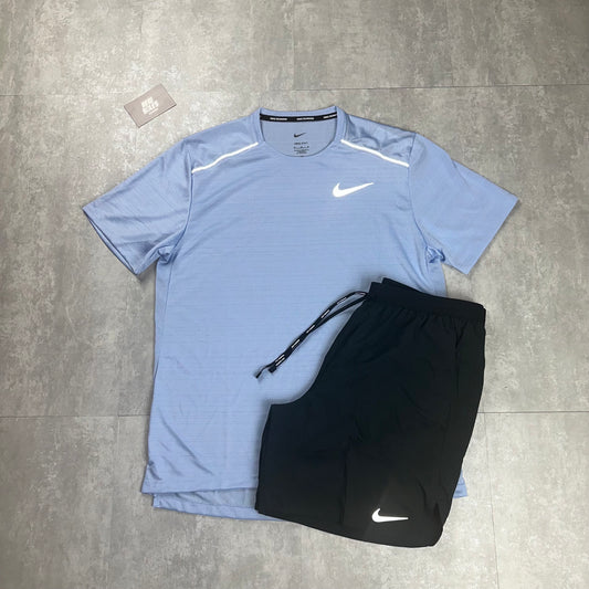 Nike Miler 1.0 & Flex Stride Shorts Set 'Cobalt Bliss/Black'