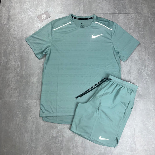 Nike Miler 1.0 & Flex Stride Shorts Set 'Mineral'