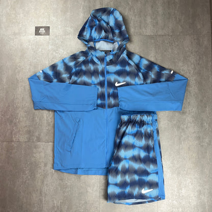 Nike Windrunner Jacket & Challenger Shorts University/Glacier Blue Set