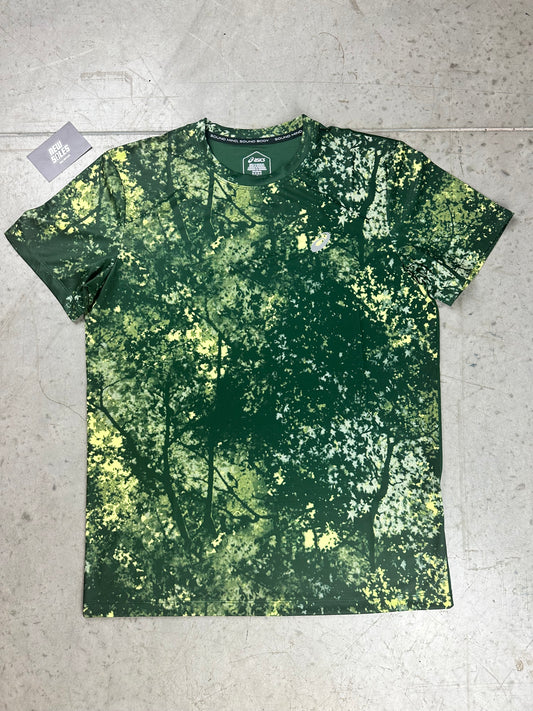 Asics All Over Print SS T-Shirt 'Green'