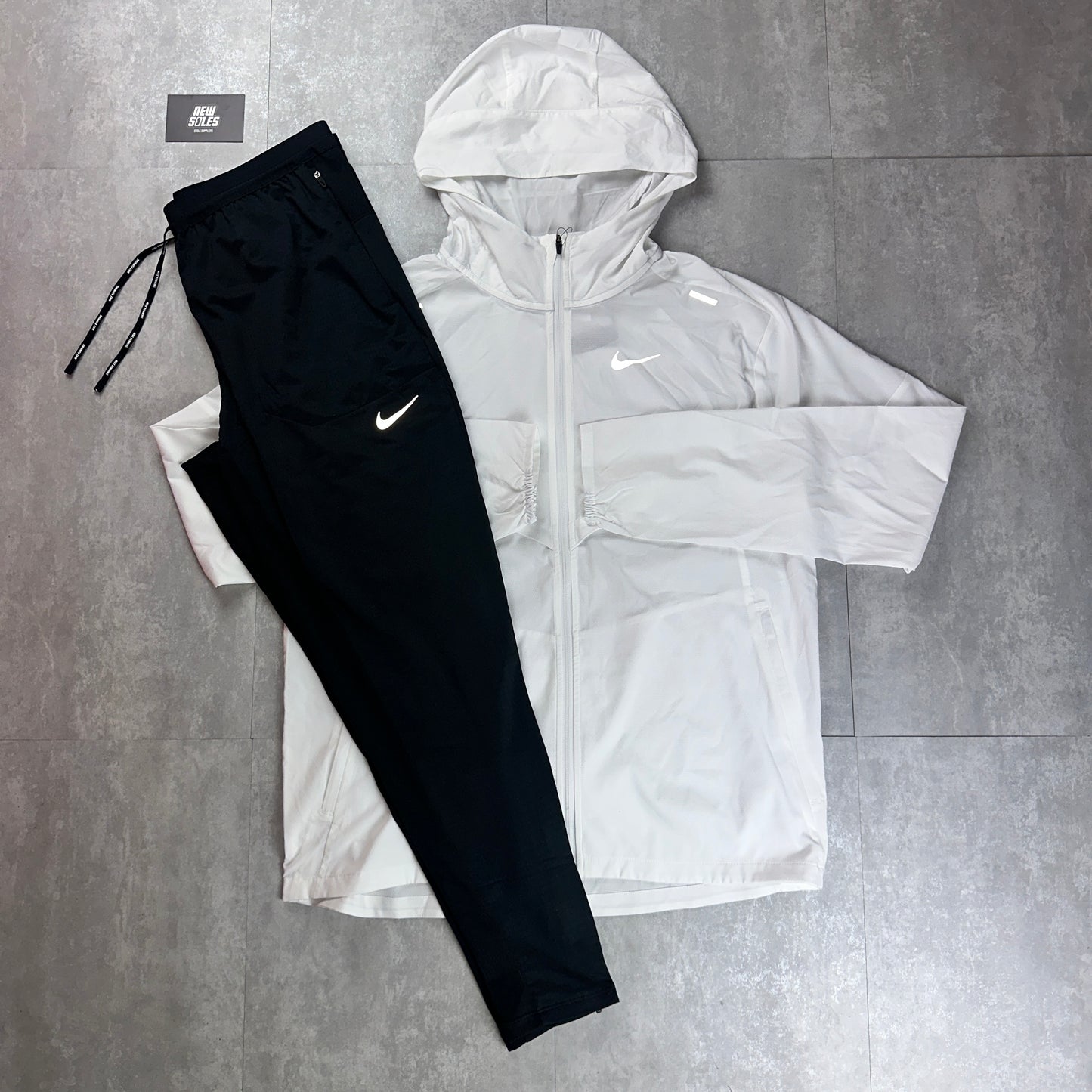 Nike Windrunner & Elite Phenom Tracksuit Pants 'White/Black'