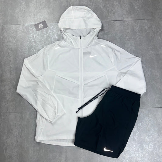 Nike Windrunner & Flex Stride Shorts Set 'Ice White/Black'