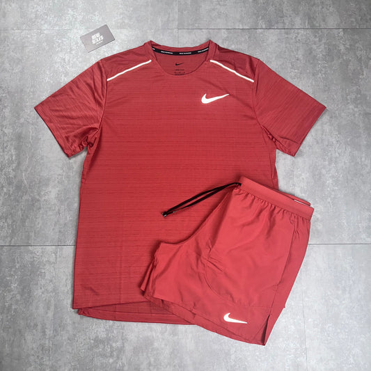 Nike Miler 1.0 & Flex Stride Shorts Set 'Adobe'