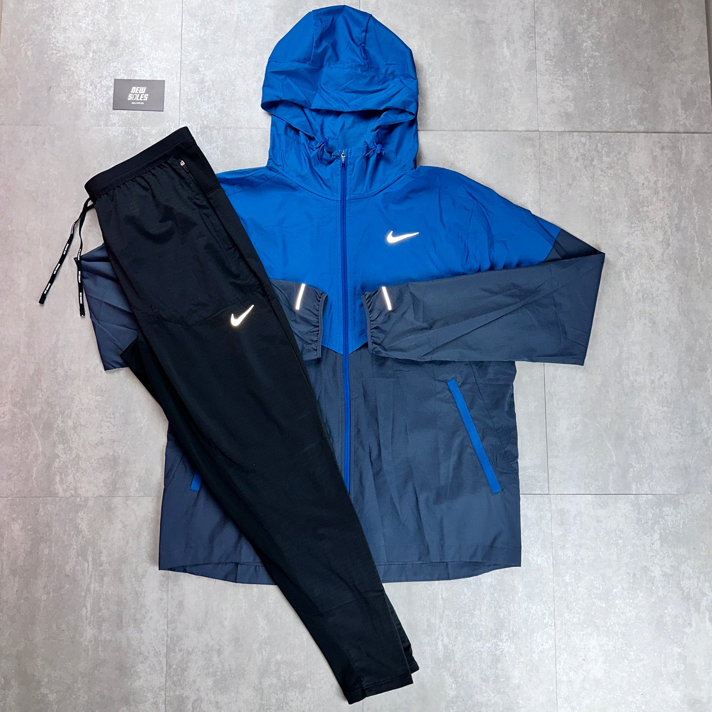 Nike Windrunner & Elite Phenom Tracksuit Pants 'Thunder Blue/Black'