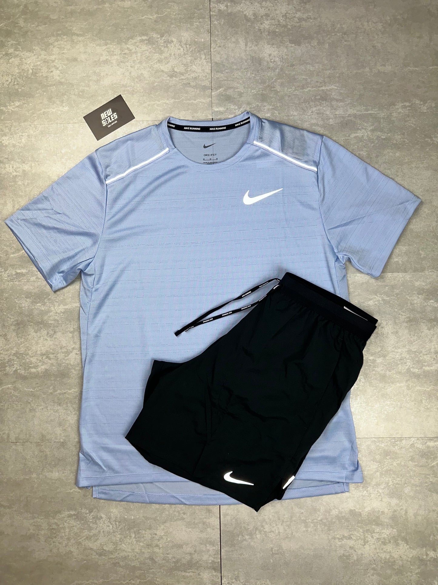 Nike Miler 1.0 & Flex Stride Shorts Set 'Cobalt Bliss/Black'