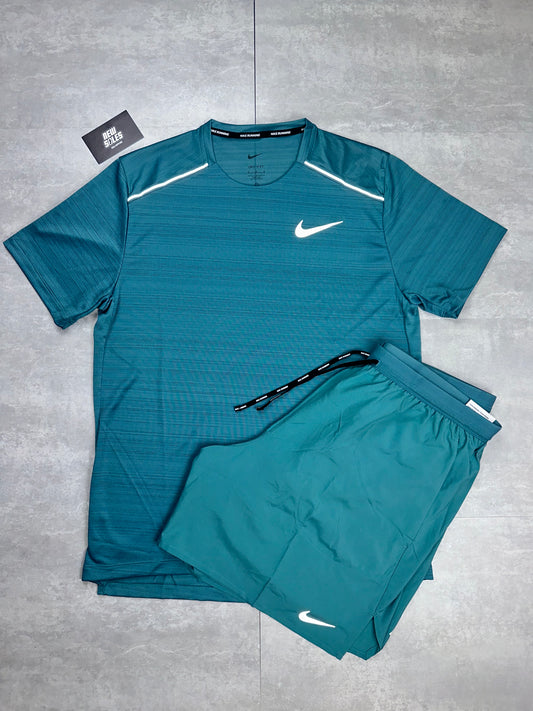 Nike Miler 1.0 & Flex Stride Shorts Set 'Teal'