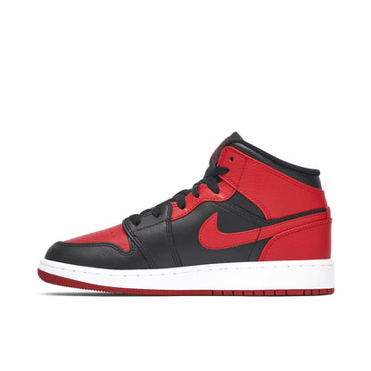 Air Jordan 1 Mid 'Bred' GS