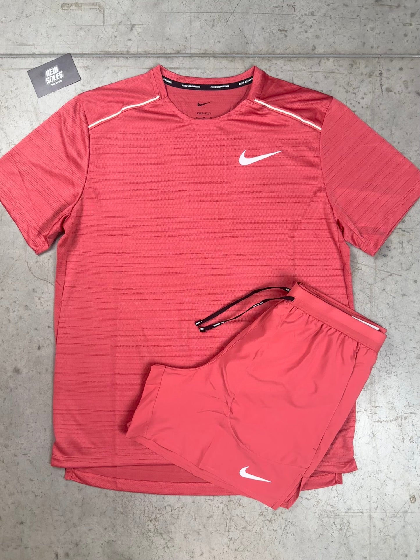 Nike Miler 1.0 & Flex Stride Shorts Set 'Adobe'