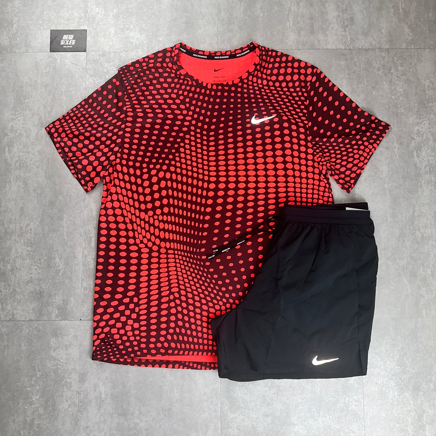 Nike Miler All Over Print T-Shirt ‘Red’
